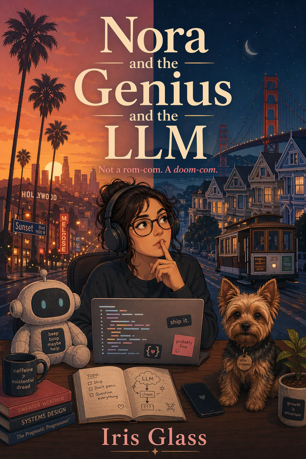 Nora and the Genius and the LLM — book cover